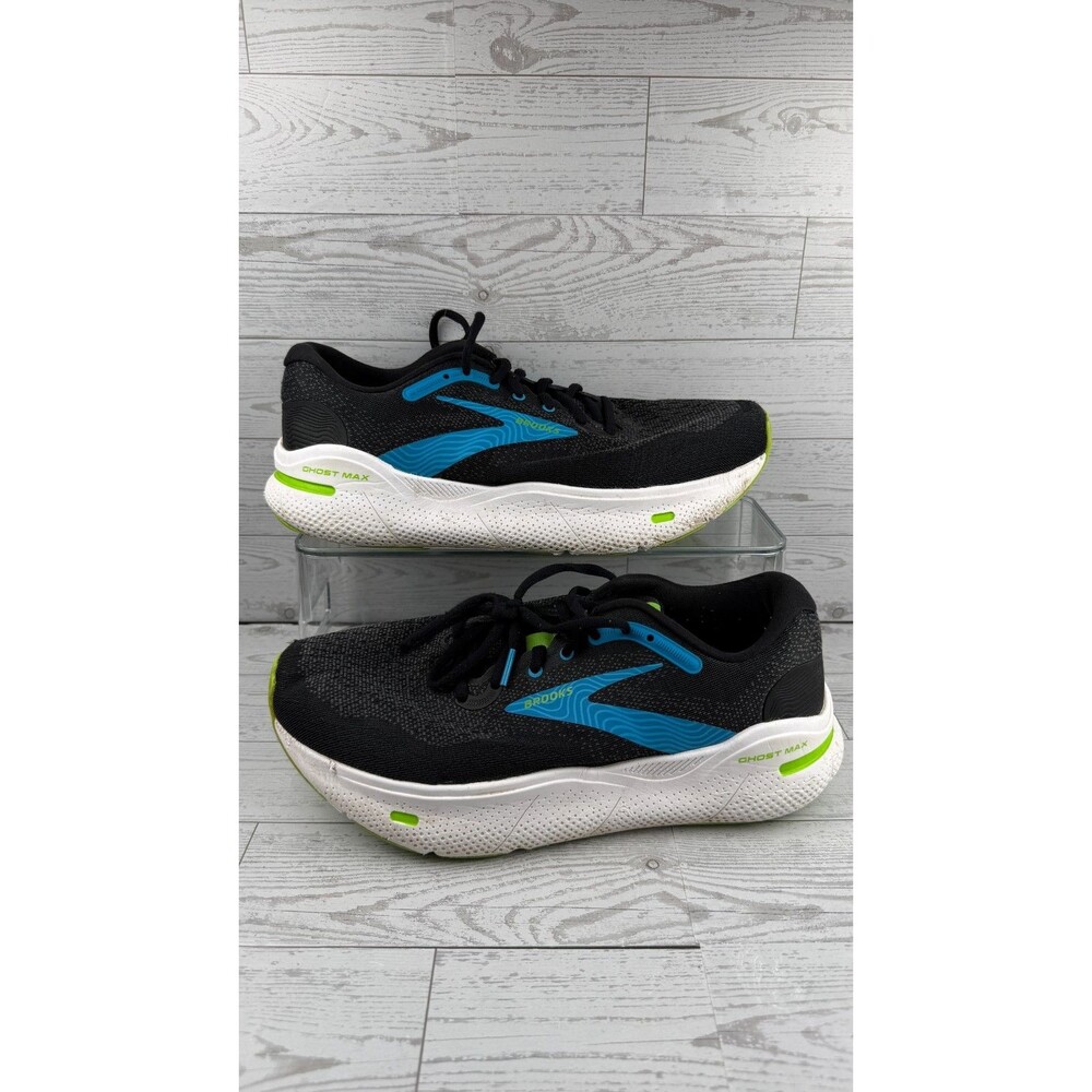 Brooks Ghost Max 1104064E060 Black 8.5 4E Mens Sneakers Mesh Running Shoes #431